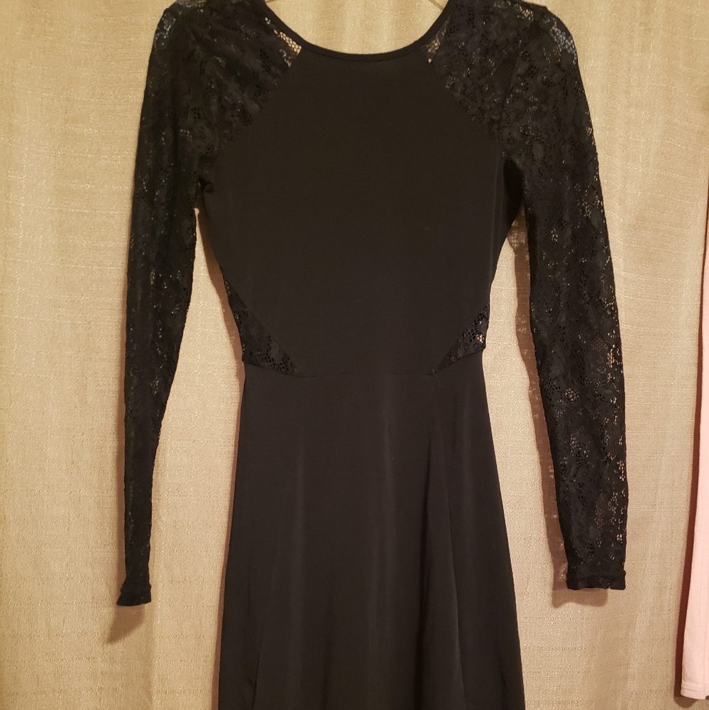 Black lace dress